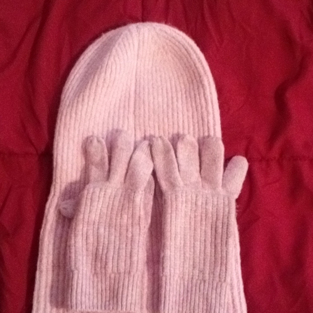 Pink Hat and Gloves
